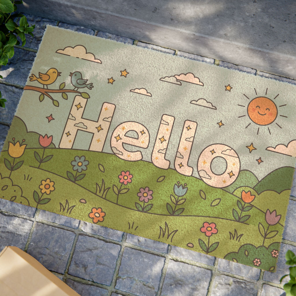 Sunny Hello Spring Meadow Print