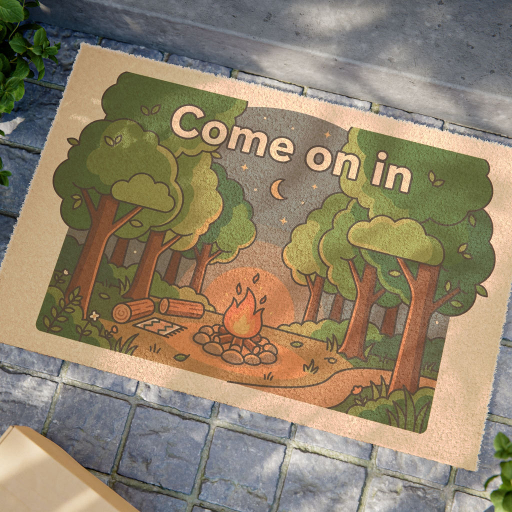 Come On In Campfire Welcome Mat