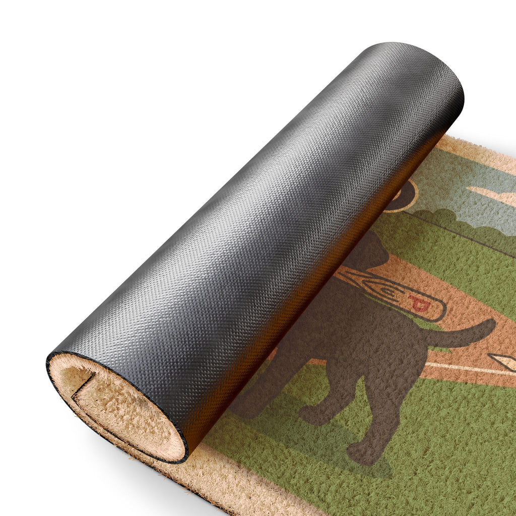Tilly and Penny: Batter Up Welcome Mat