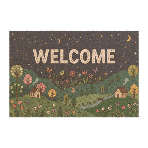 Celestial Spring Meadow Welcome Mat