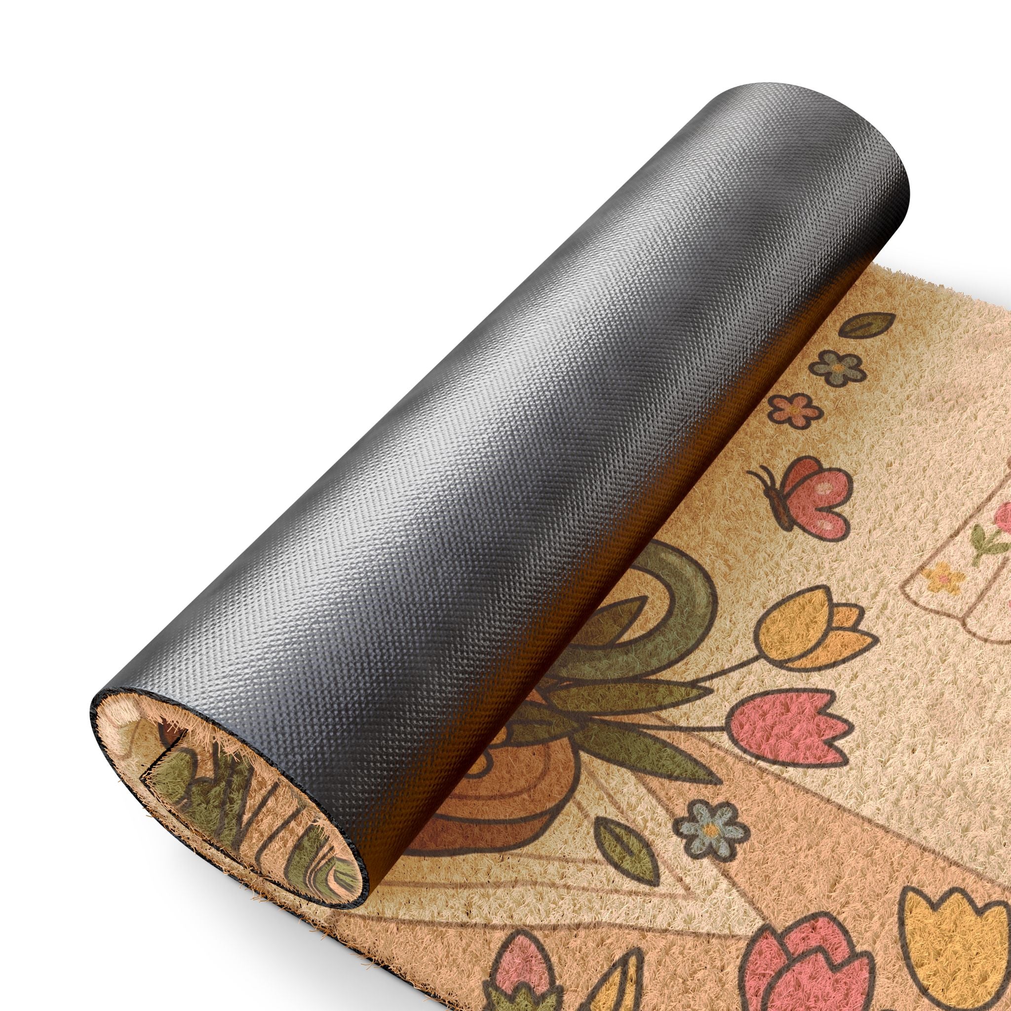 Warm Welcome Spring Cocoa Doormat