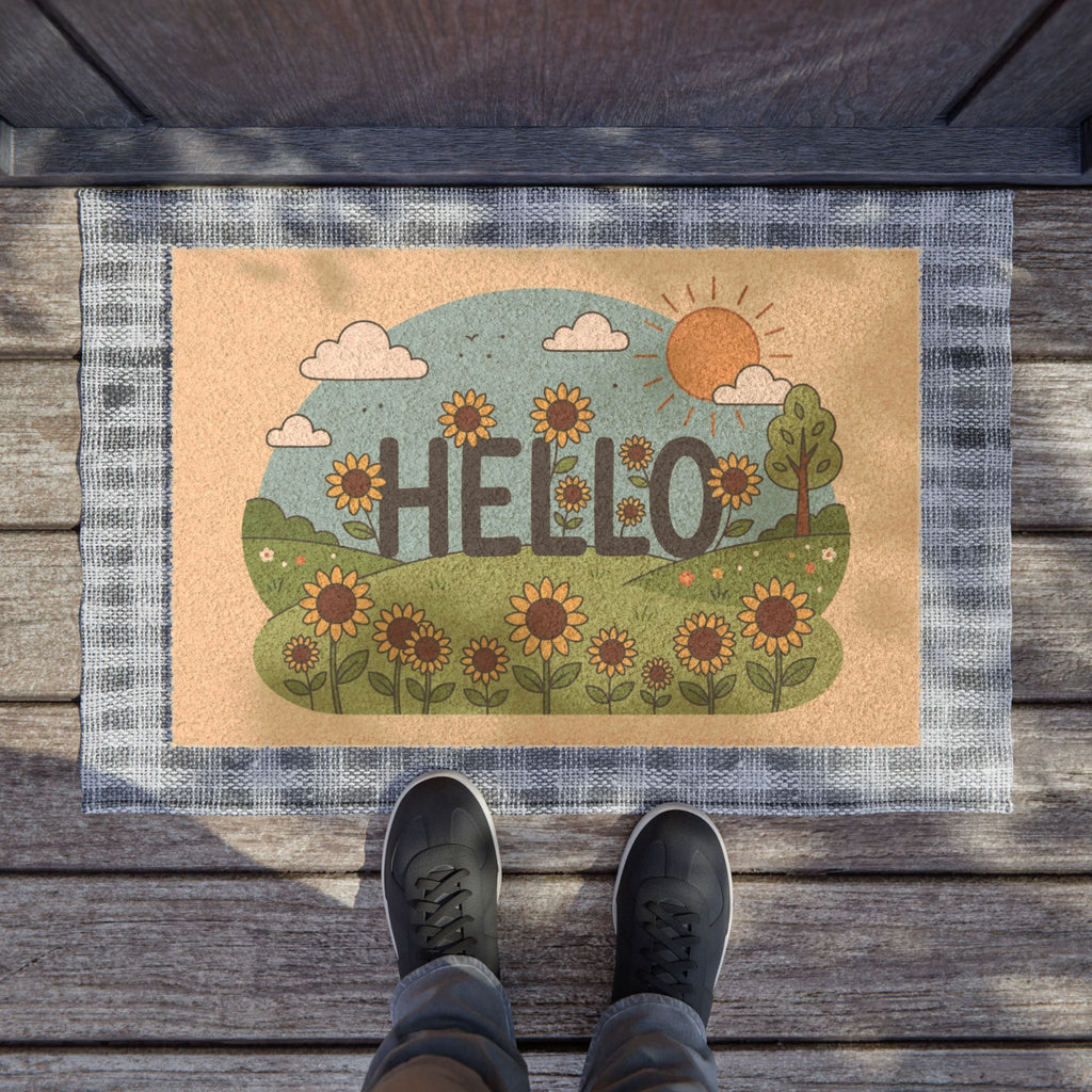Sunny Sunflower Hello Art Print