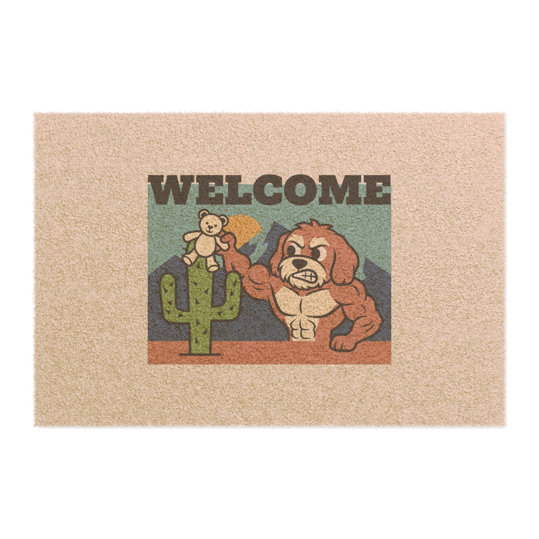 Desert Doodle Hero: Bold Minimalist Art