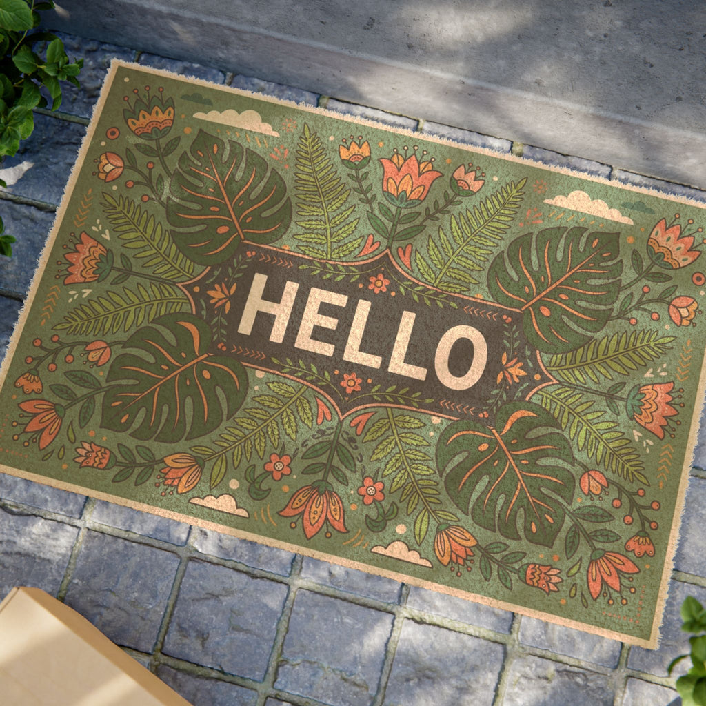 Nordic Botanical Hello Spring Doormat