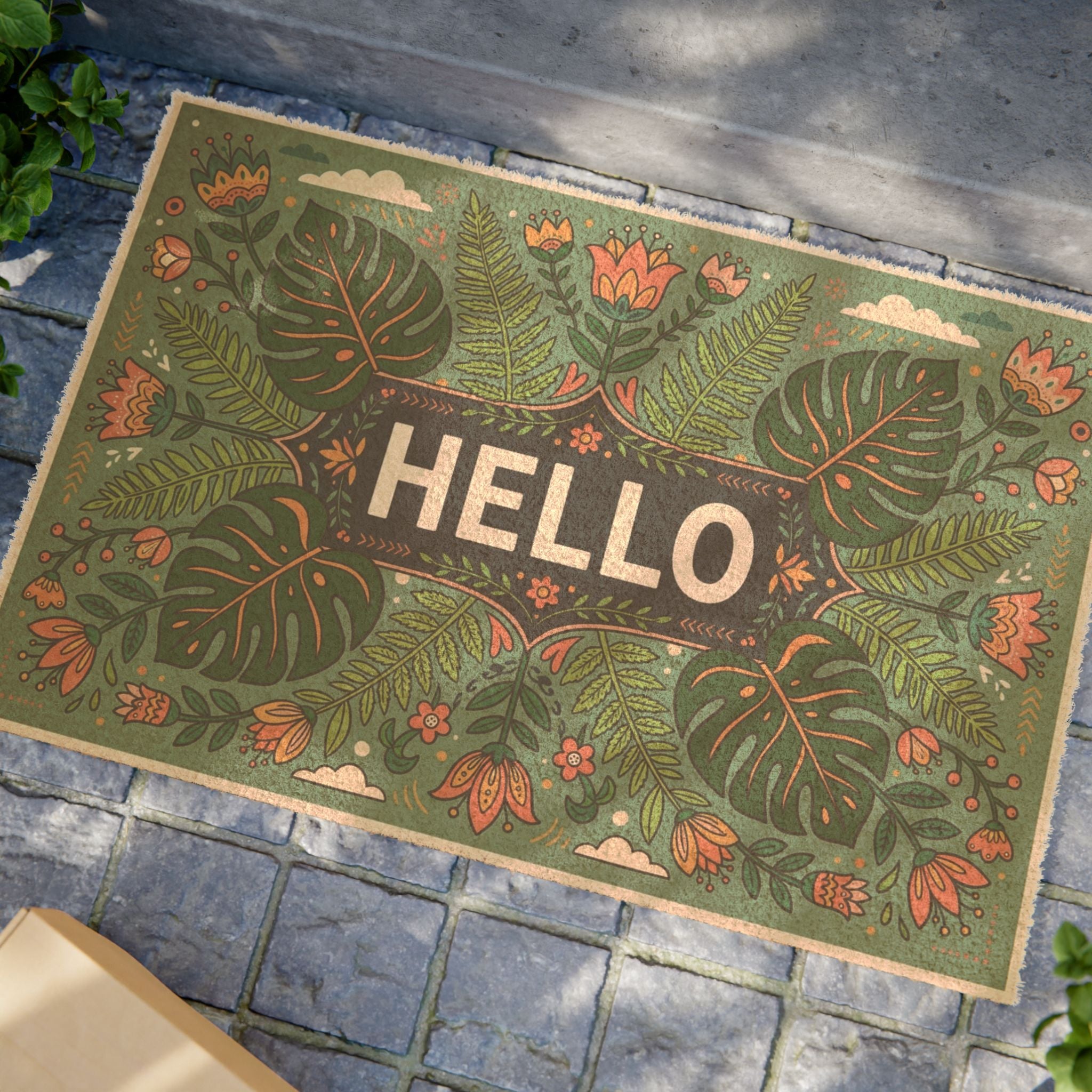 Nordic Botanical Hello Spring Doormat