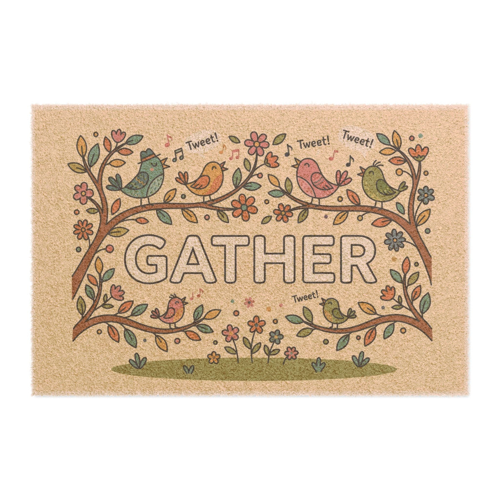 Whimsical Singing Birds Gather Art Print