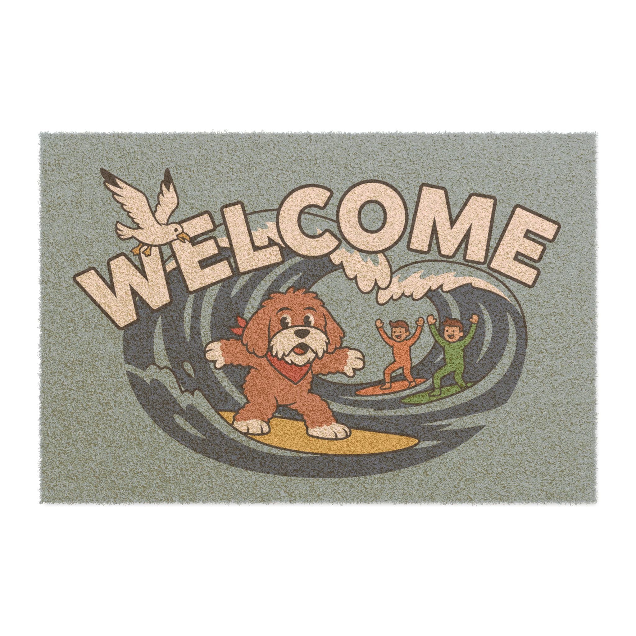 Rad Doodle Surfer: Bold & Simple Wave Art