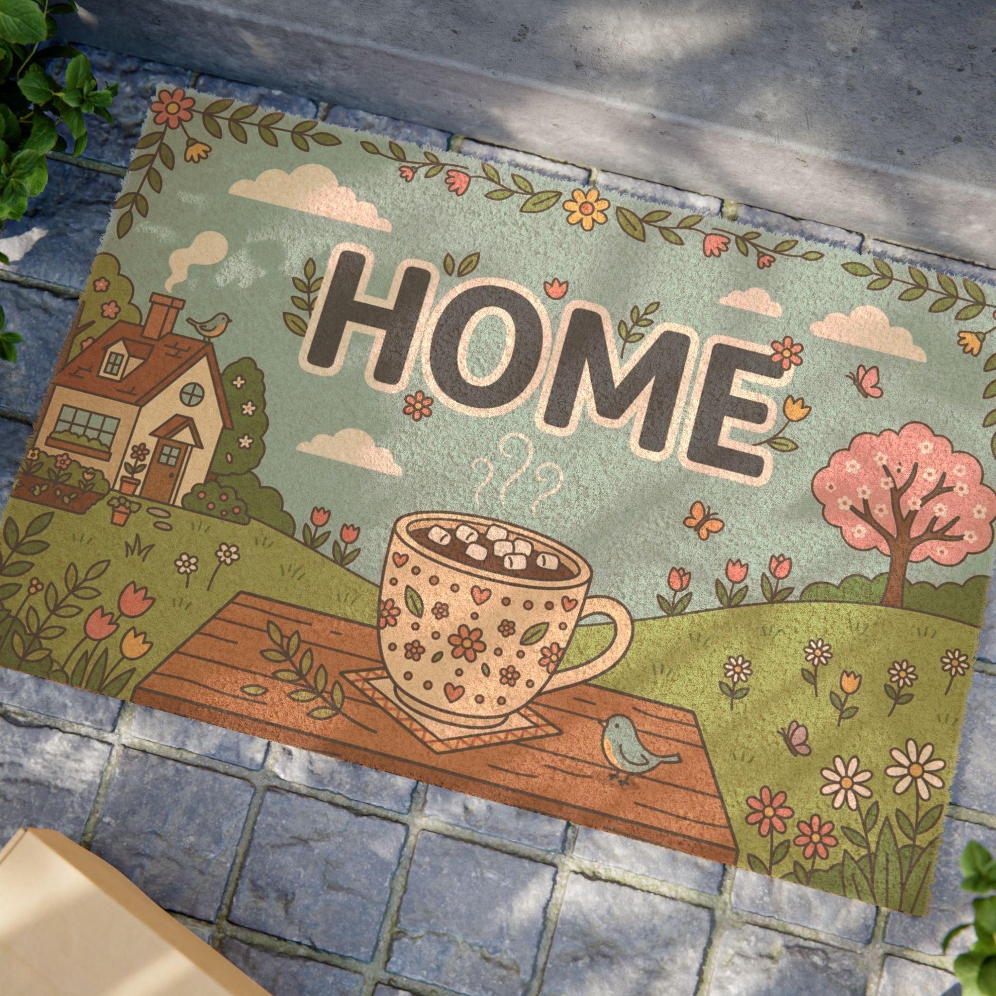 Cozy Cocoa Spring Home Art Print