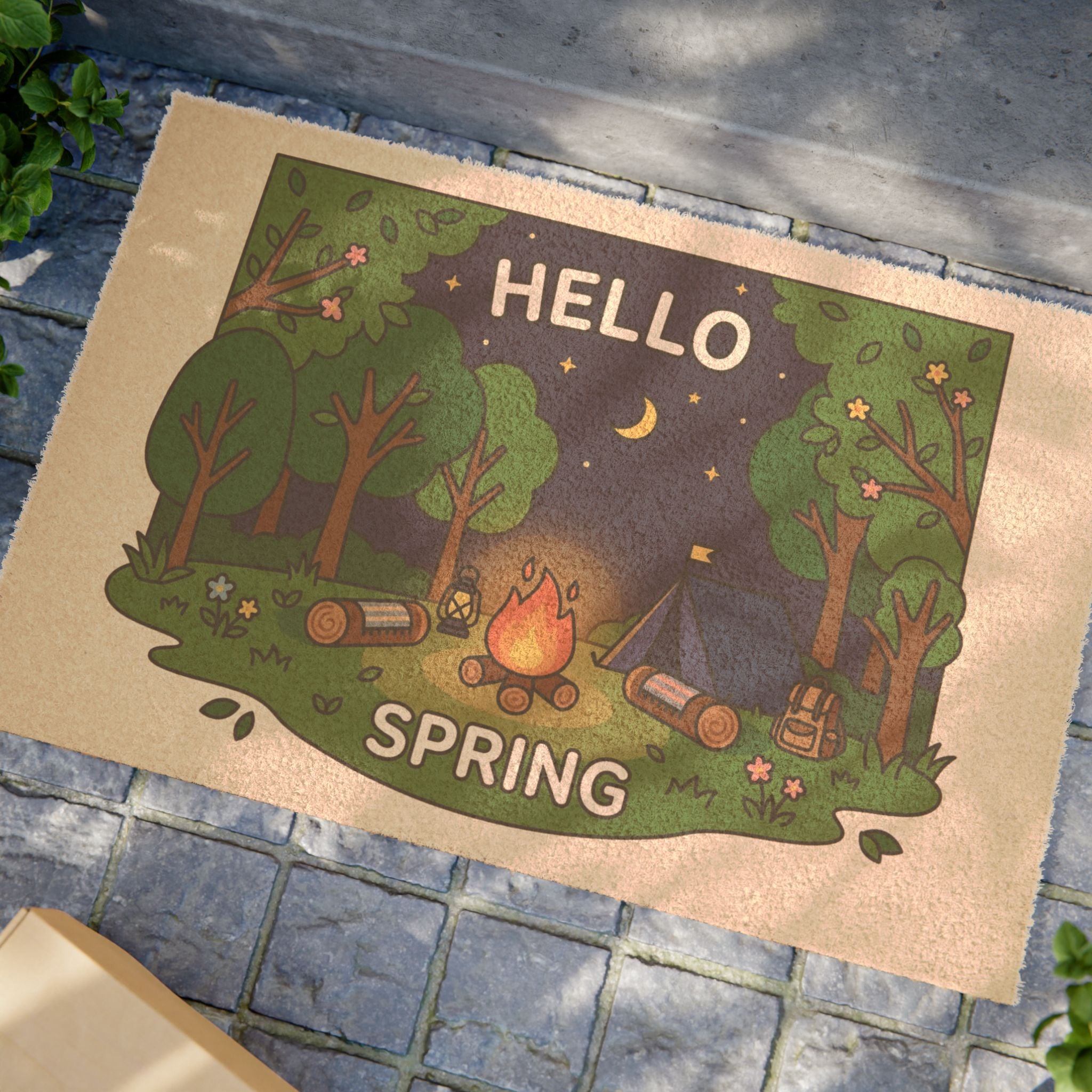 Cozy Spring Campfire Wall Art