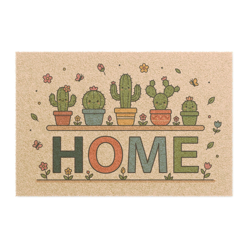 Cozy Kawaii Cacti Spring Home Art Print