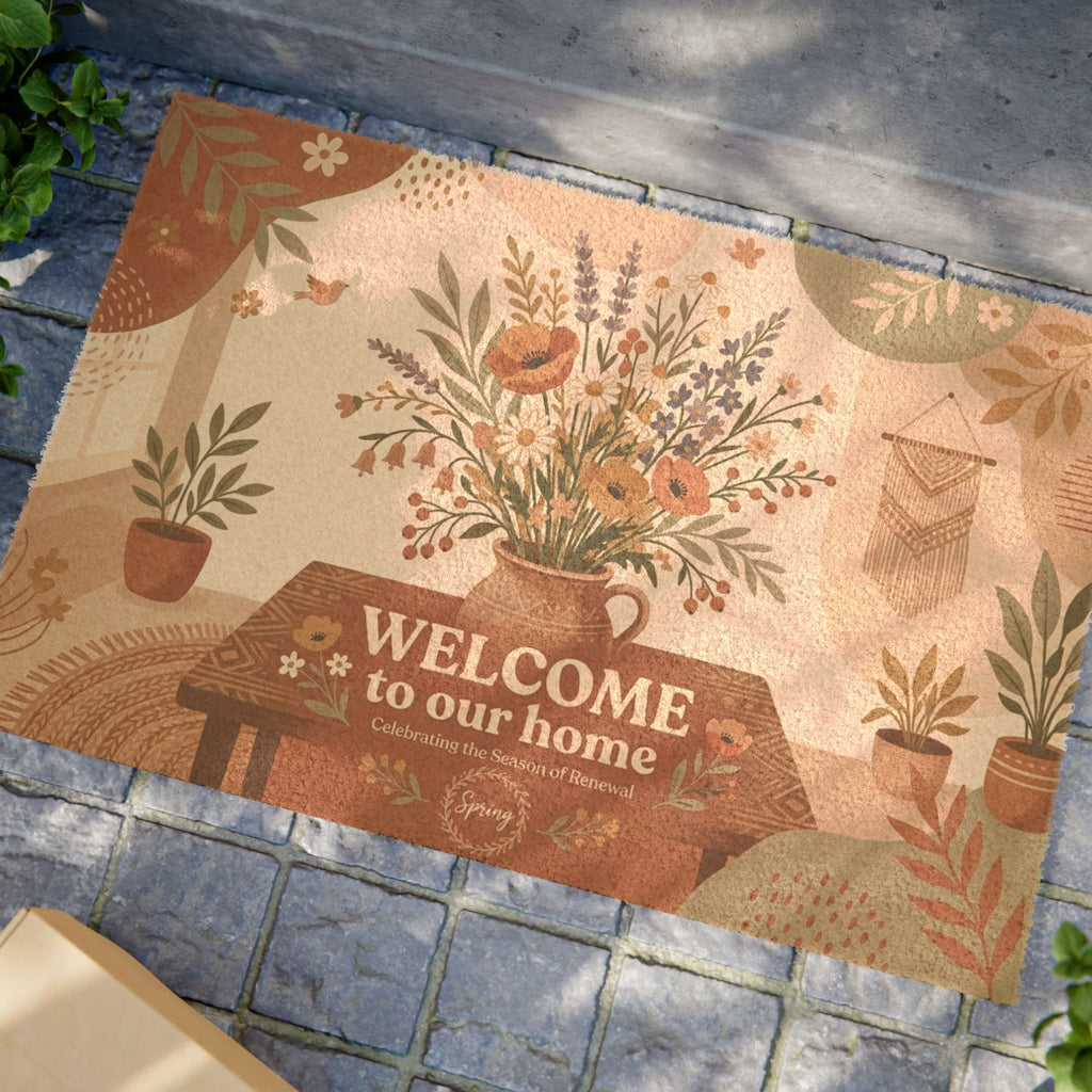 Bohemian Wildflower Spring Welcome Art