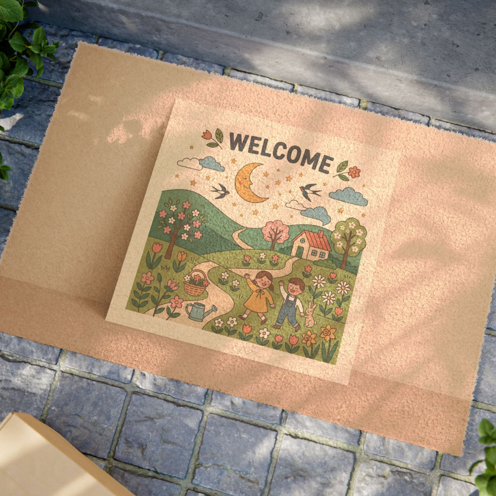 Moonlit Spring Meadows Welcome Art