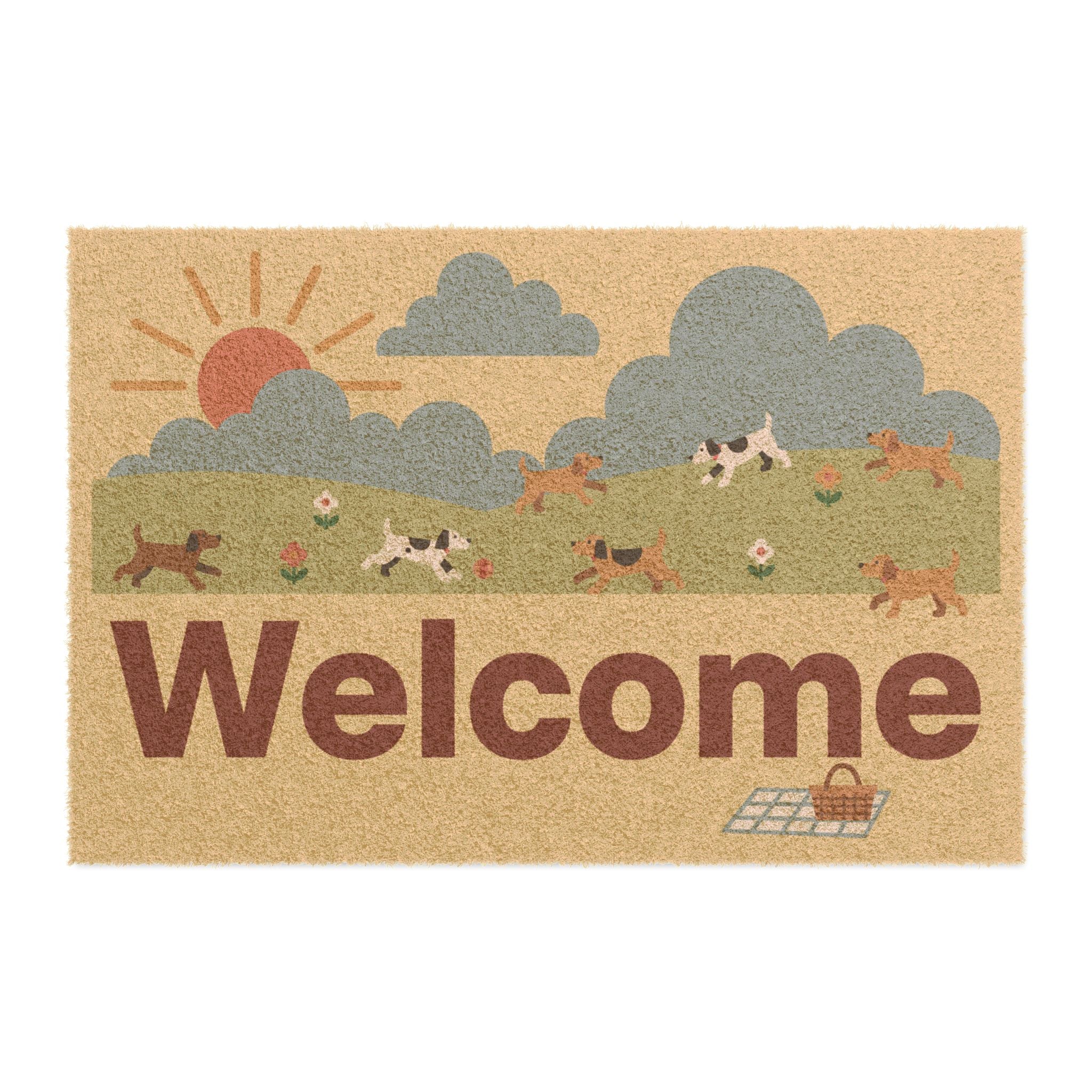 Cozy Spring Pups: First Day Play