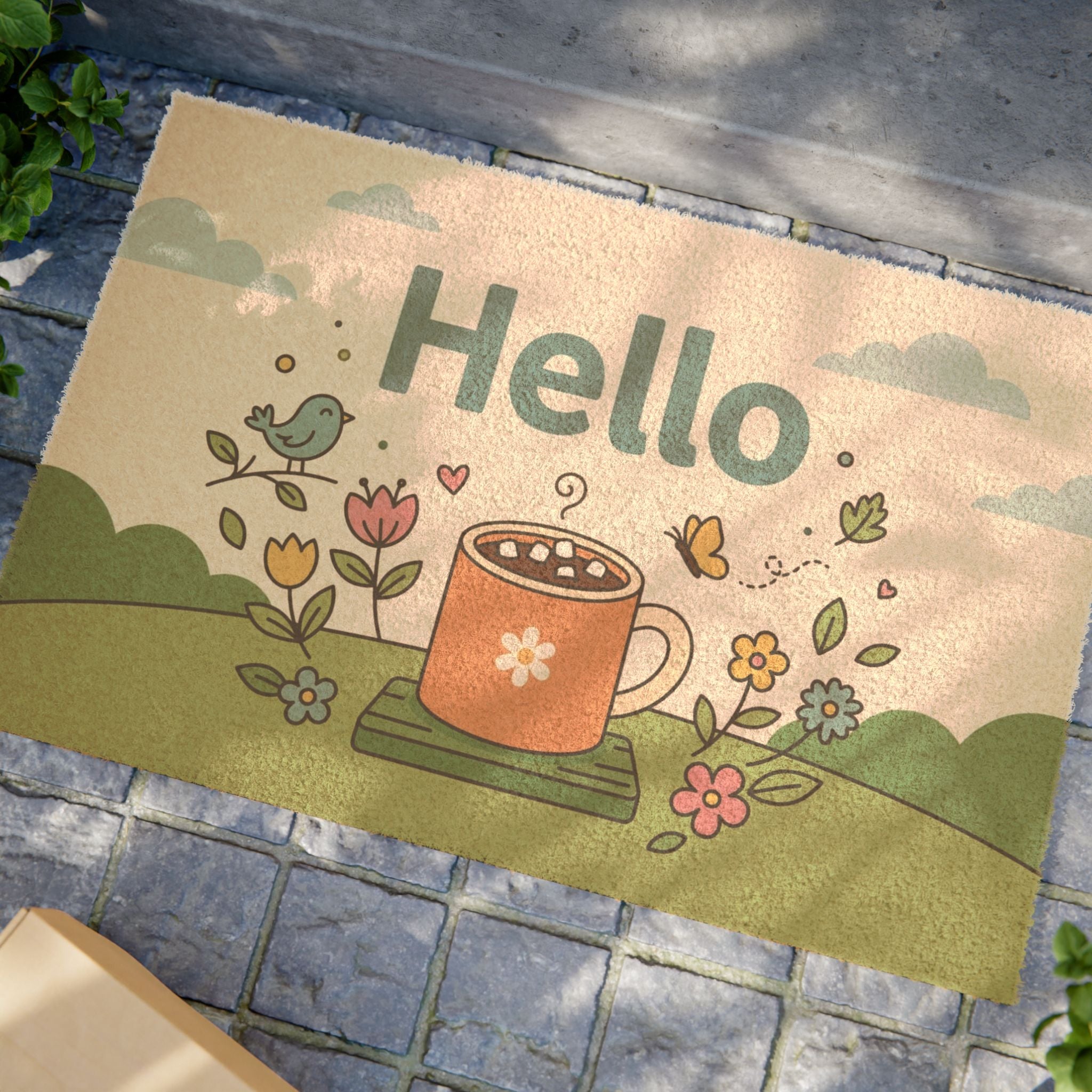 Hello Spring Cocoa Mug Art